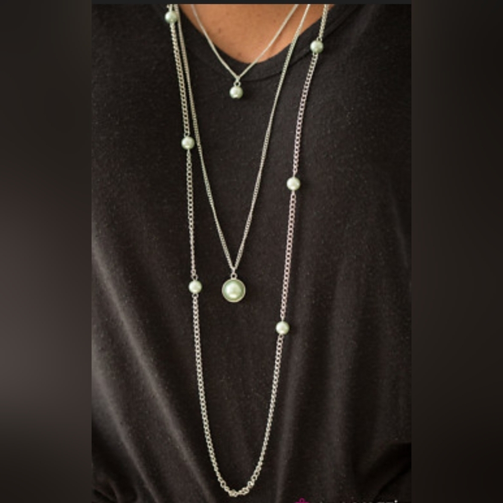 Paparazzi Silver Necklace with Color Accents (2016)